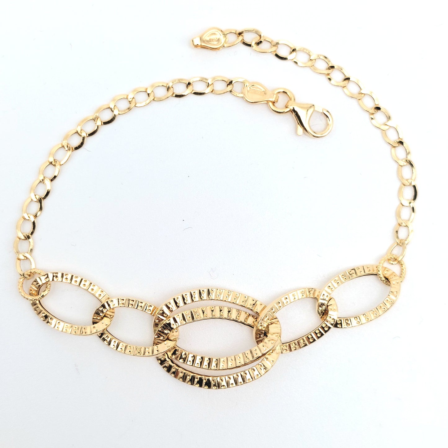 Bracciale a catena da donna in oro giallo 18 KT. BR-D-ORO051.