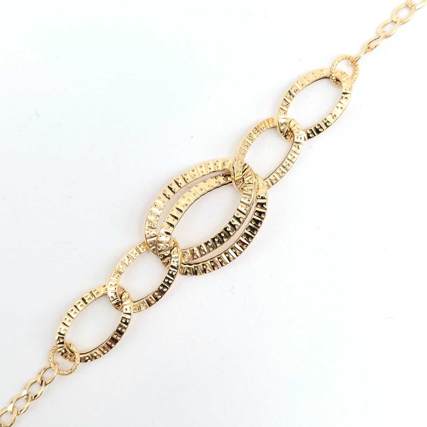 Bracciale a catena da donna in oro giallo 18 KT. BR-D-ORO051.