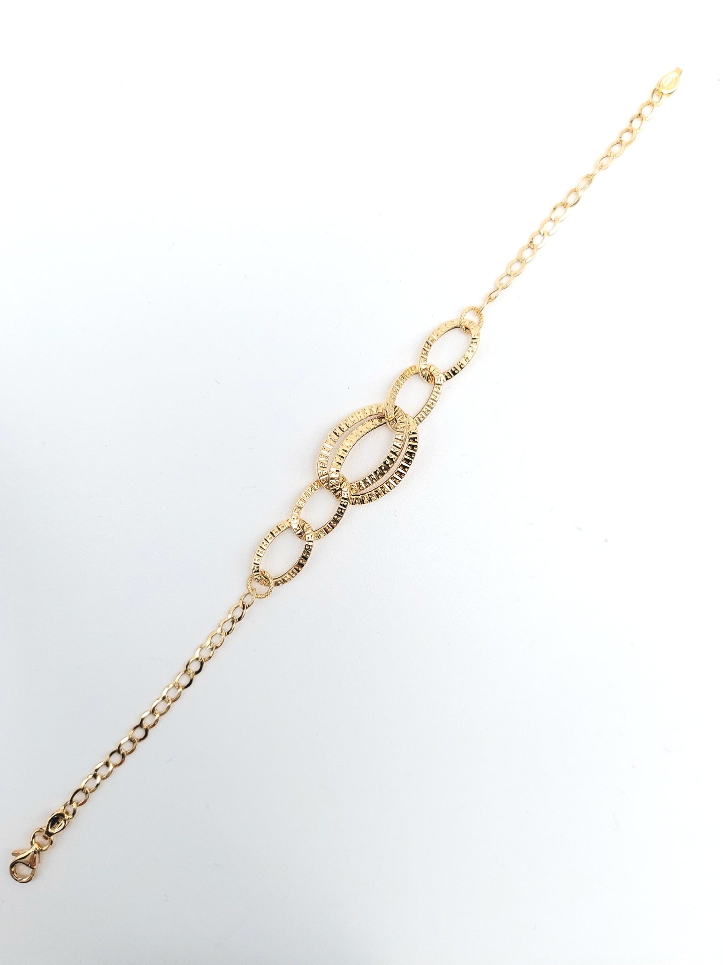 Bracciale a catena da donna in oro giallo 18 KT. BR-D-ORO051.