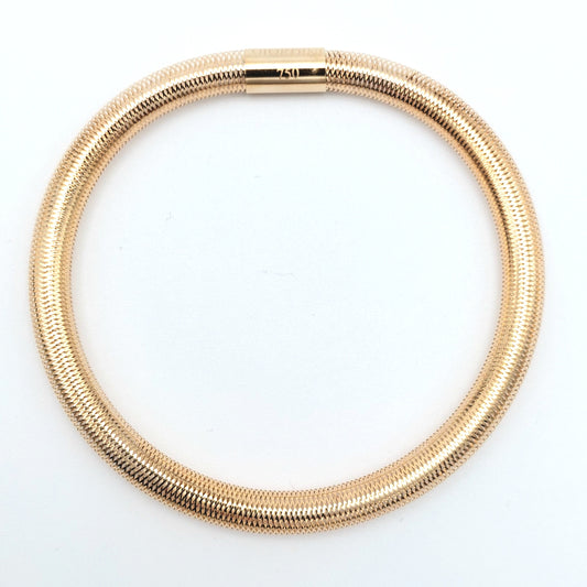 Bracciale modello tubolare a calza da Donna in Oro 18 kt. BR-D-ORO015.